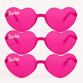 Barbie Dream Party Heart-Shaped Frameless Glasses Multipack